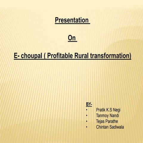 E Chaupal (Pratik Negi)