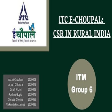 ITC E-choupal 