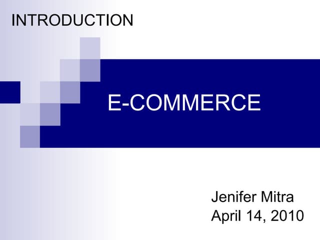E commerce