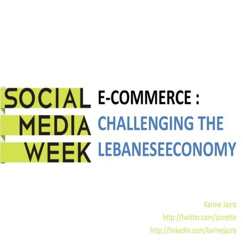 E commerce Challenging the lebanese economy