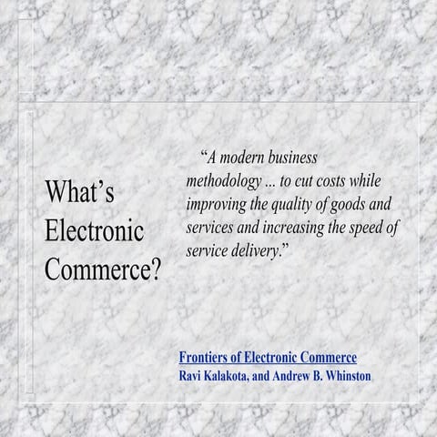 E commerce