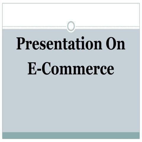 E commerce