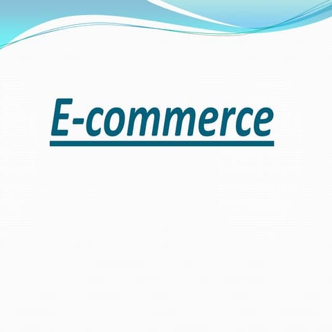 E commerce