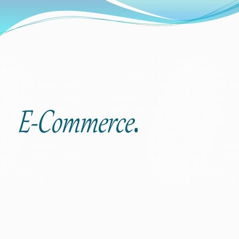 E commerce | PPTX