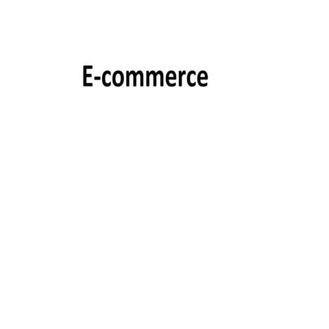 E commerce