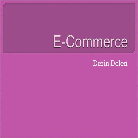 E-commerce | Derin Dolen