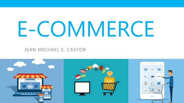 Introduction to E-commerce