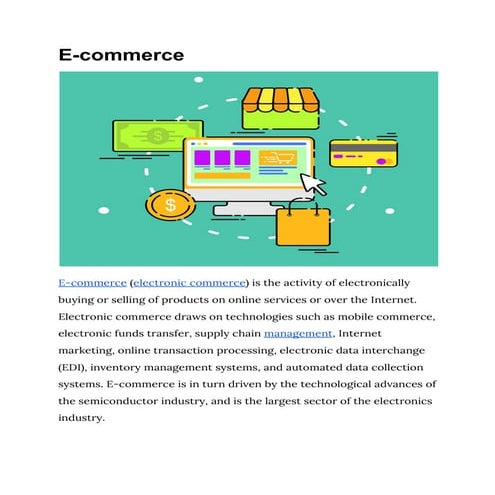 E commerce