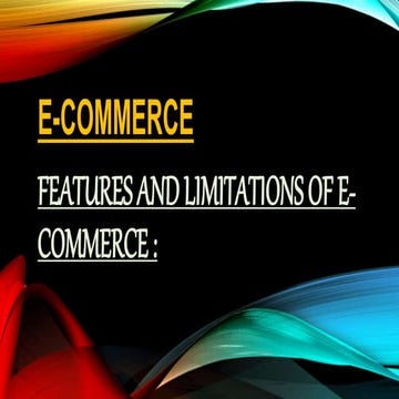 Features of e commerce and advantages 123