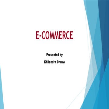 E commerce | PPTX