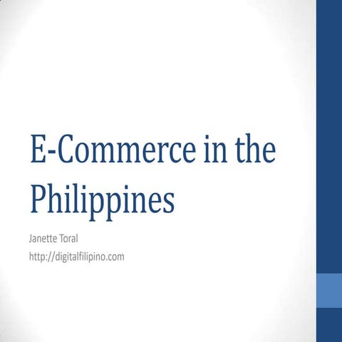E-Commerce in the Philippines 2016-2017