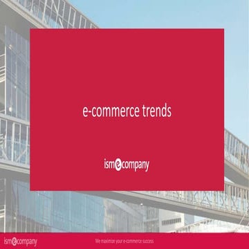 E commerce trends