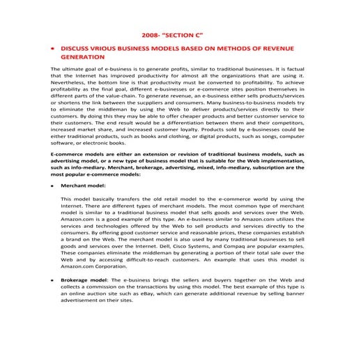 E commerce 2008 section-c.