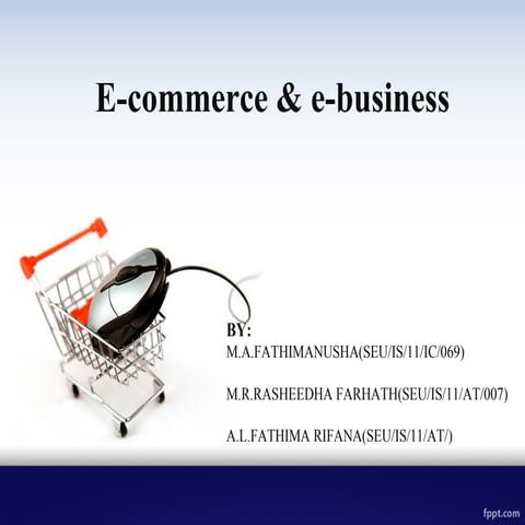 E commerce and e-business