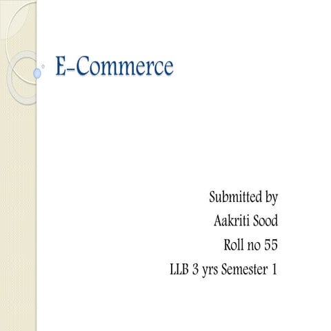 E commerce banking ppt