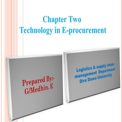 E-commerce Chapter two ppt for logistics and supply chain management department
