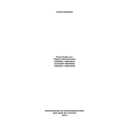 E commerce cuestionario