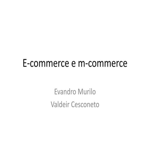 Seminário E-commerce e m-commerce