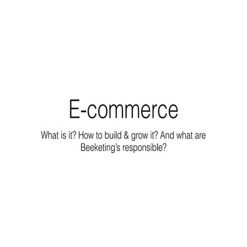 E-commerce Flow