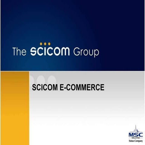 Scicom's E-commerce Solution
