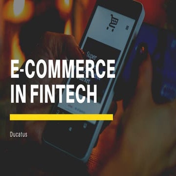 E-commerce in Fintech
