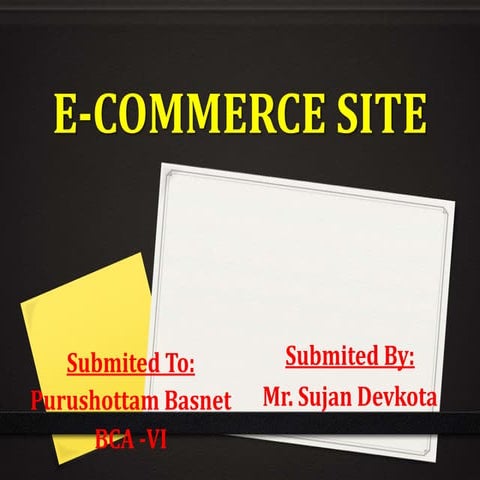 E commerce site