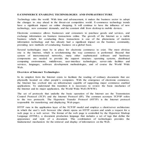 E commerce technologies 3