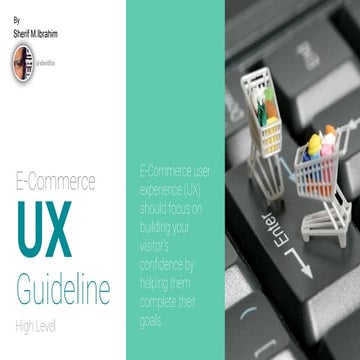 E-Commerce UX Guideline.the user experience design for online shopping platfo...
