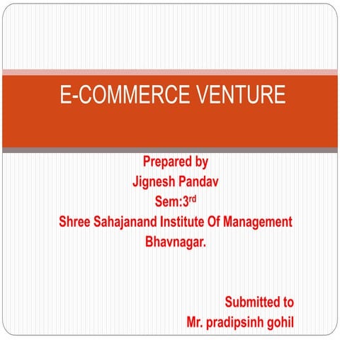 E commerce venture