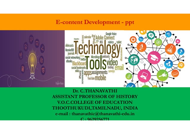 E-content development with ppt