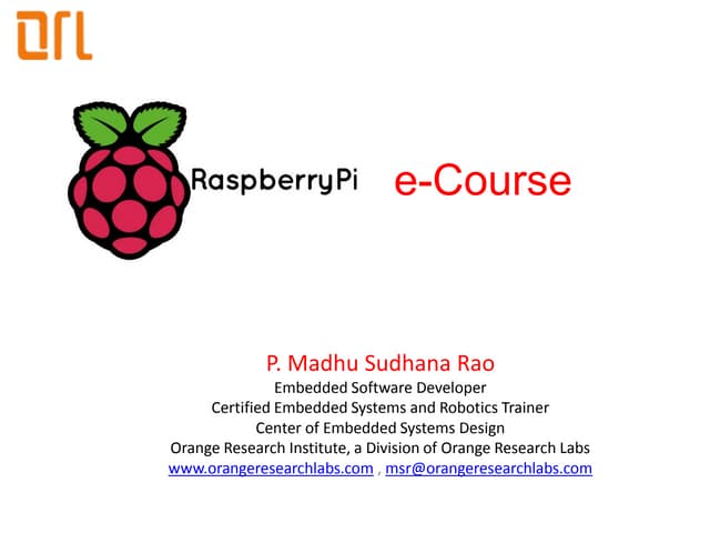 Raspberry Pi e-Course for Beginners