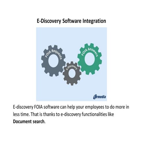 E discovery software integration