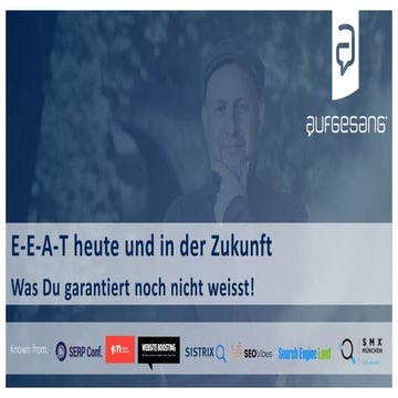 E-E-A-T heute in der Suche und in der Zukunft  bei generativer KI