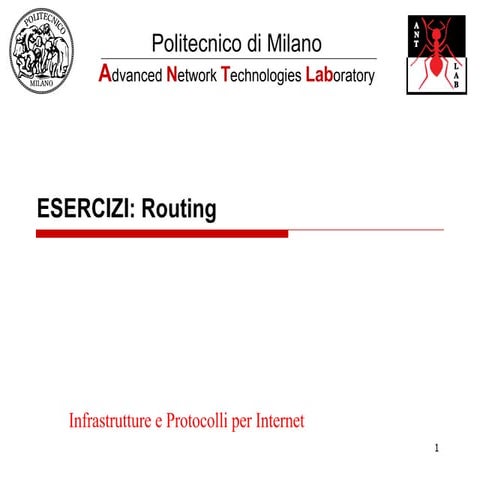 E Esercizi Routing