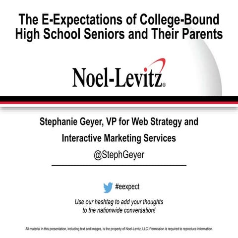 E expectations for CO Council 2014