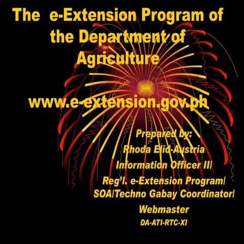 e-Extension briefing