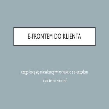 E frontem do klienta