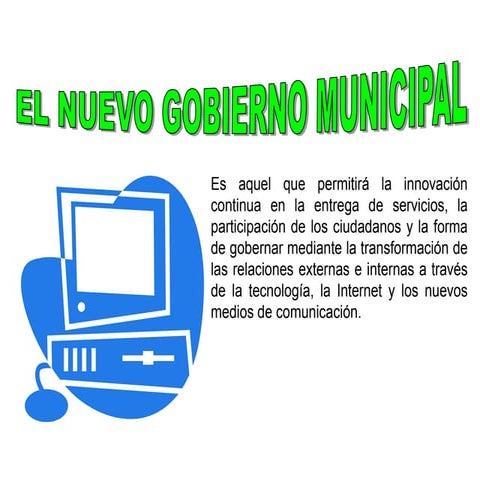 E gobierno municipal
