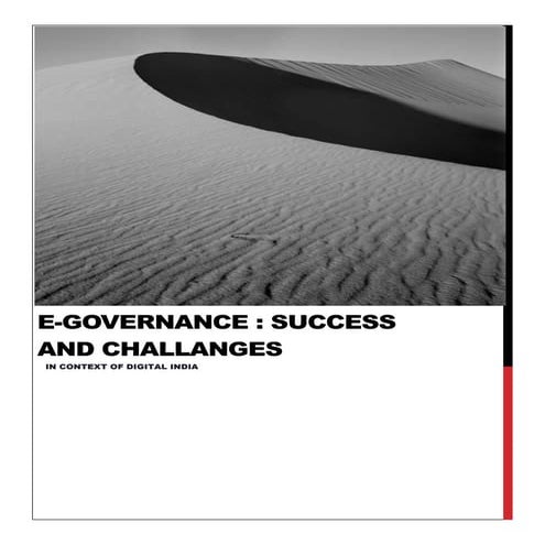 E-Governance : Success and Challenges 