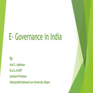 E  governance