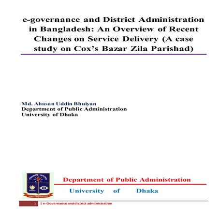 E governance presentation | PPTX
