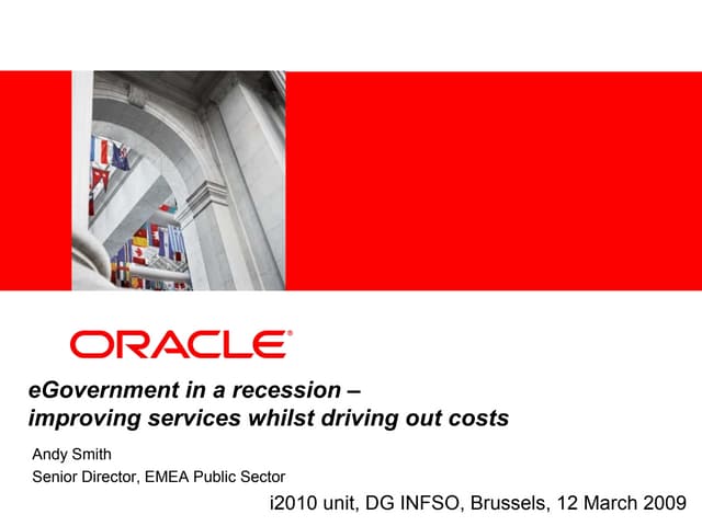 E-Government In A Recession