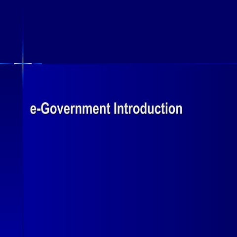 e-Government introduction