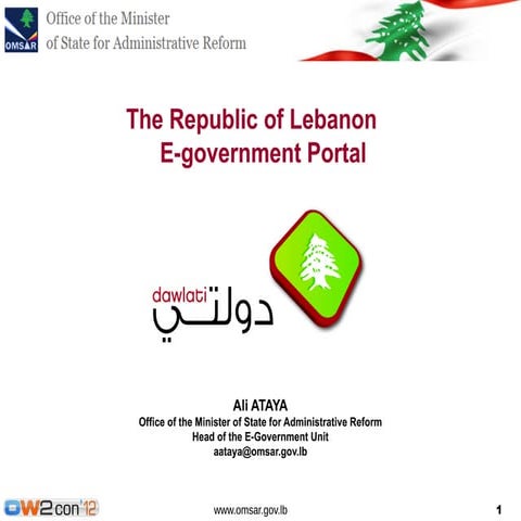 E-Government Portal-DAWLATI, OW2con'12, Paris