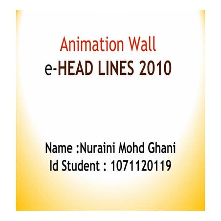 E headline2010 - Presentation Seminar