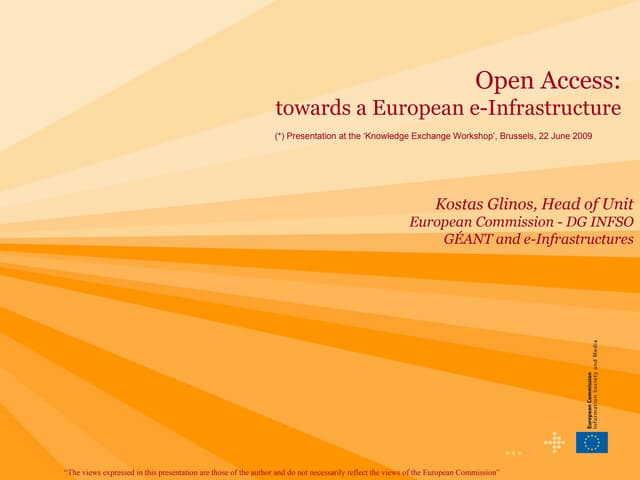 E Infrastructure for OA