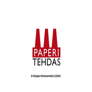 E-kirjojen hintavertailu 2/2015