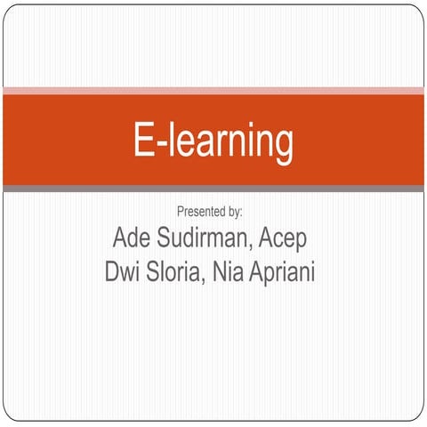 E learning