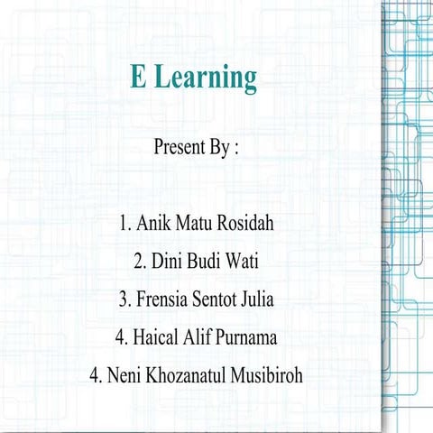 E learning | PPTX