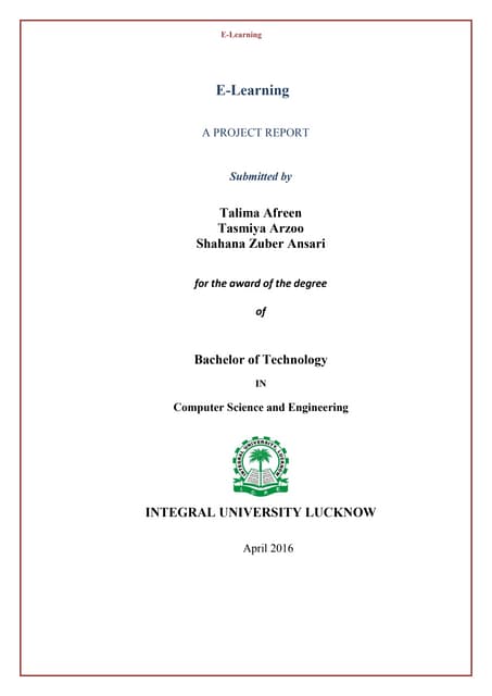 E  learning